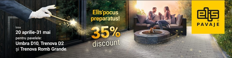 Promoție 35% discount pentru pavelele Umbra D10 si Trenova!