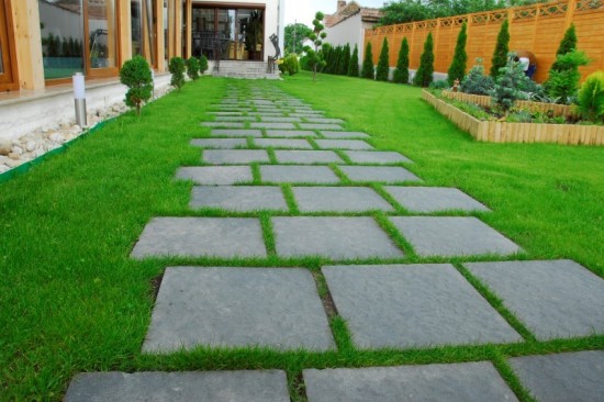 Alei curte,pavele Rustic P4, culoare Antracit 