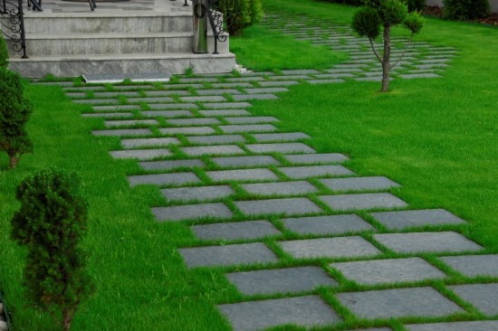 Alei curte,pavele Rustic P4, culoare Antracit 