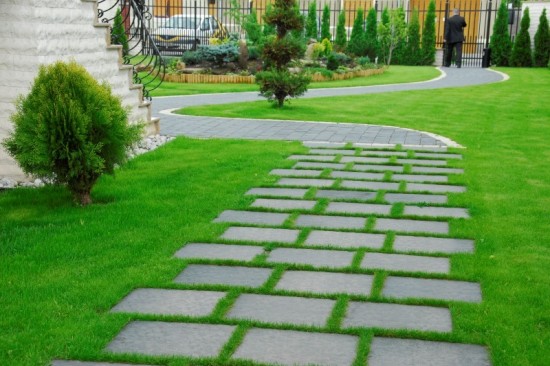 Alei curte,pavele Rustic P4, culoare Antracit 