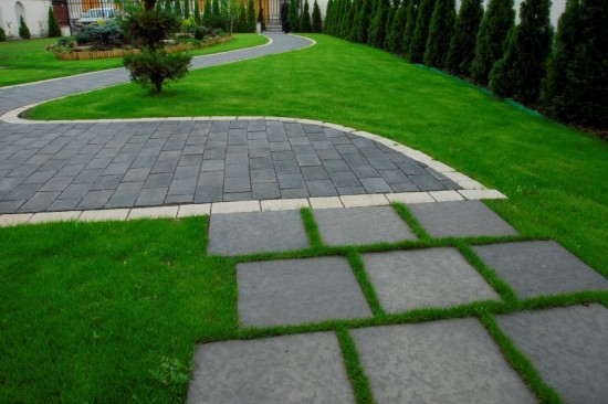 Alei curte,pavele Rustic P4, culoare Antracit 