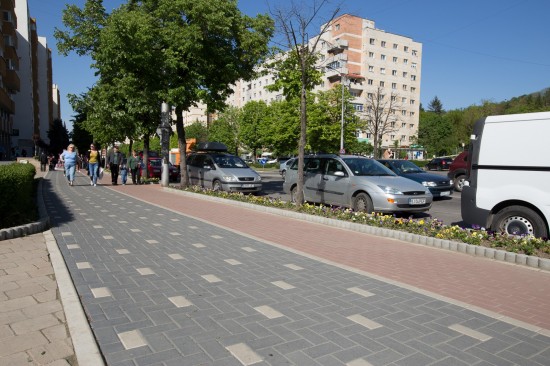 Centru Civic, Zalau, pavele Dreptunghi, Elemente de treapta, Blocuri de zid
