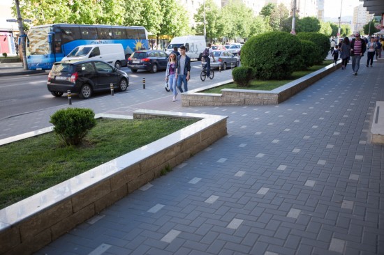Centru Civic, Zalau, pavele Dreptunghi, Elemente de treapta, Blocuri de zid