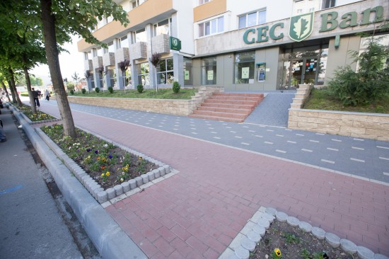 Centru Civic, Zalau, pavele Dreptunghi, Elemente de treapta, Blocuri de zid
