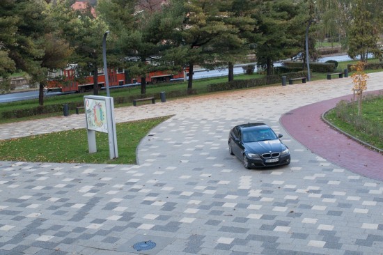 Stadionul Cluj Arena, Cluj Napoca, pavele Umbra, Frunza si Dreptunghi