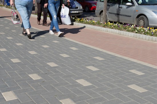 Centru Civic, Zalau, pavele Dreptunghi, Elemente de treapta, Blocuri de zid