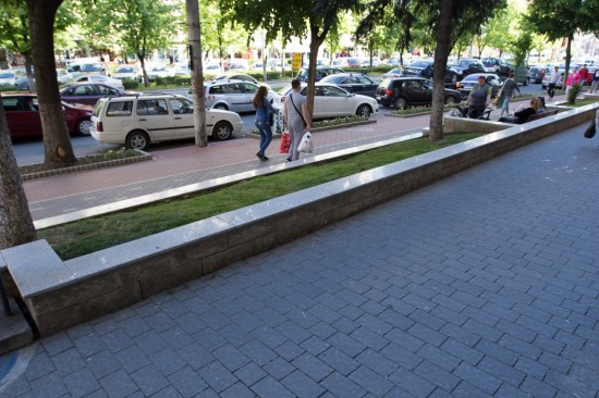 Centru Civic, Zalau, pavele Dreptunghi, Elemente de treapta, Blocuri de zid