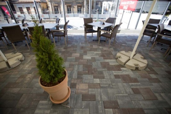 Terasa si restaurant Cluj, Fantasia gri si maro patinat