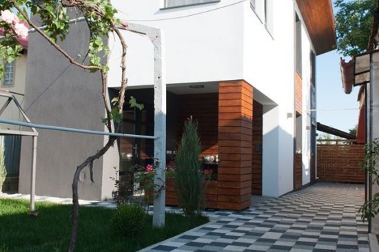 Acces curte, parcare si alei, pavele Umbra P4, culoare Antracit, Gri Deschis si Alb-Crem