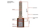 Produse pentru gradina - Bloc zid de colt Siena cu 2 fete splitate