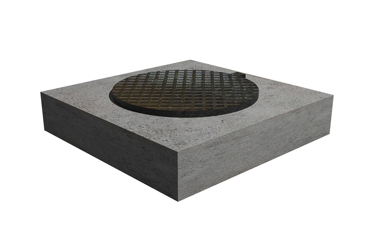 Elemente canalizare - Placi de acoperire carosabile rectangulare din beton armat cu capac