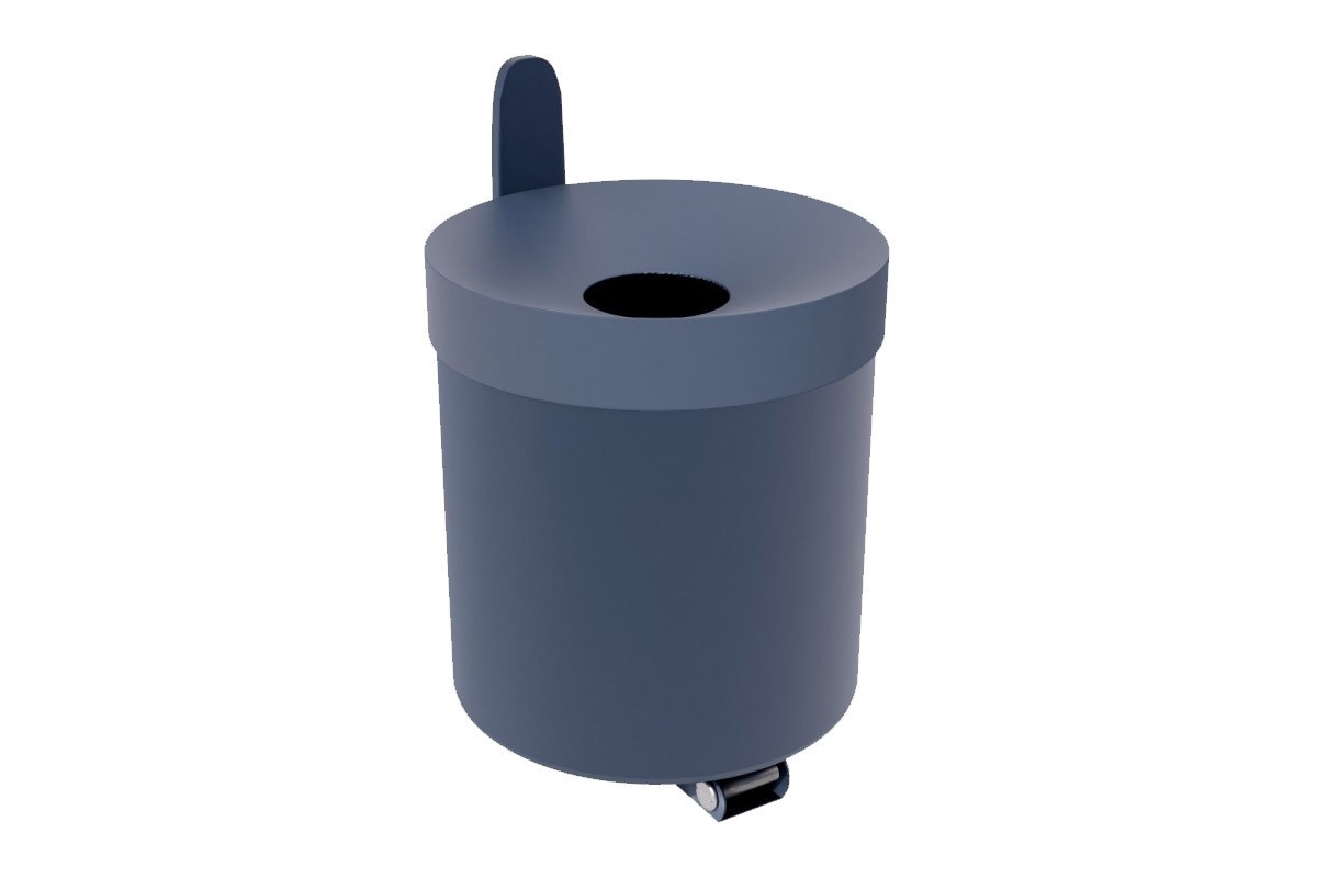 Mobilier urban Citta - Scrumiera cos de gunoi cu capac Citta Quadra