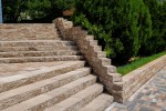 Produse pentru gradina - Bloc zid de colt Siena cu 3 fete splitate
