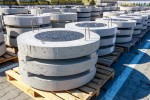 Elemente canalizare - Placi de acoperire carosabile circulare din beton armat cu capac
