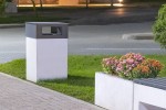 Mobilier urban Citta - Cos de gunoi cu capac Citta Quadra