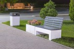 Mobilier urban Citta - Cos de gunoi cu capac Citta Quadra