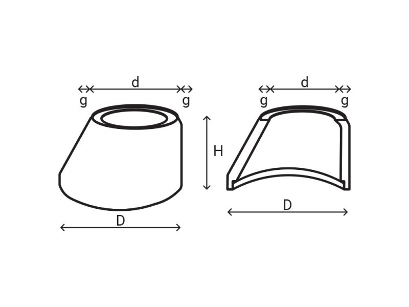Cap tronconic diametru 1000 mm