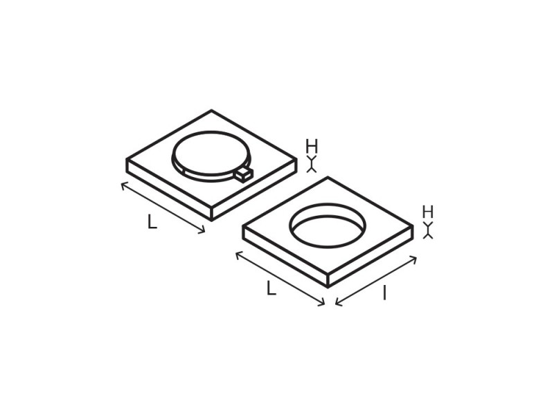 Placi de acoperire carosabile rectangulare din beton armat cu capac