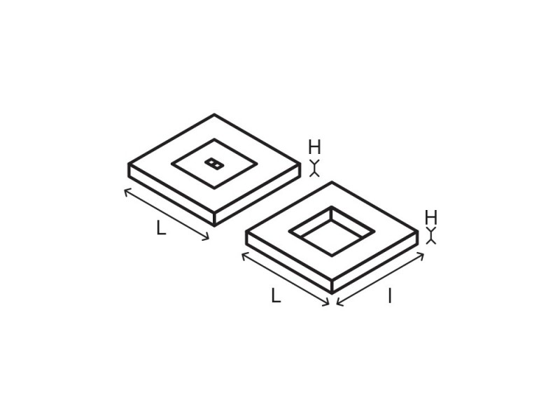 Placi de acoperire necarosabile rectangulare din beton armat cu capac