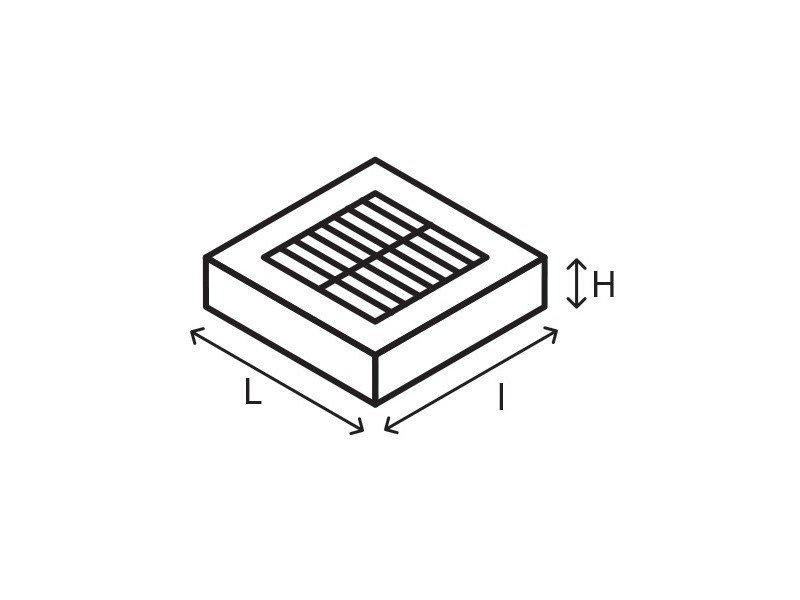 Placi de acoperire rectangulare din beton armat cu gratar