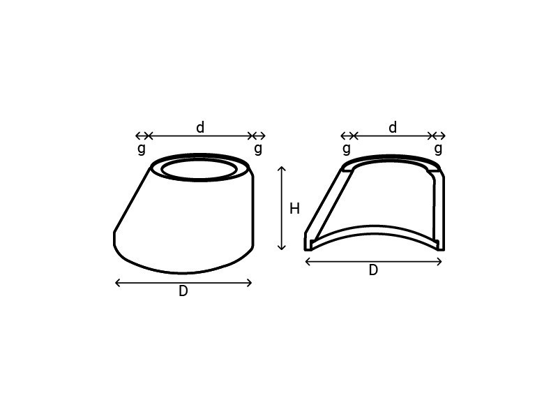 Cap tronconic diametru 800 mm