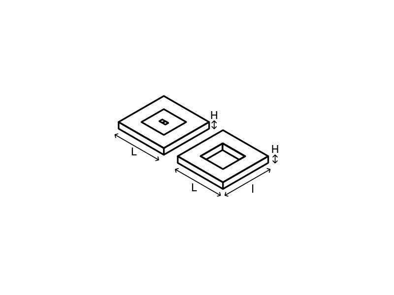 Placi de acoperire necarosabile rectangulare din beton armat cu capac